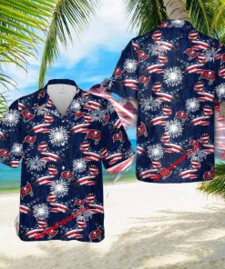 New NFL Tampa Bay Buccaneers Memory Eagle Pattern Summer 3D Hawaiian Shirt For Independence Day