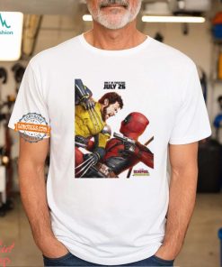 New Official Poster For Deadpool And Wolverine Releasing In Theaters On July 26 Vintage T Shirt