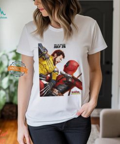 New Official Poster For Deadpool And Wolverine Releasing In Theaters On July 26 Vintage T Shirt