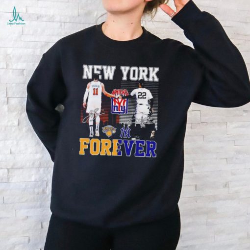 New York City Skyline Brunson And Juan Soto Forever Signatures Shirt