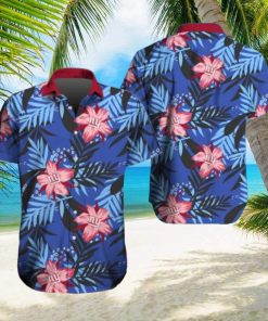 New York Giants Hawaiian Tracksuit Floral Outfits Button Down Shirt Beach Shorts