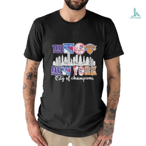 New York Giants New York Rangers Yankees Knicks City Of Champions 2024 Shirt