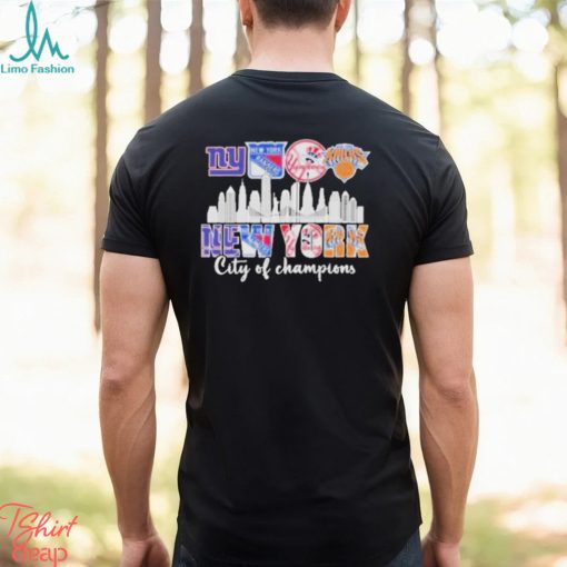 New York Giants New York Rangers Yankees Knicks City Of Champions T shirt