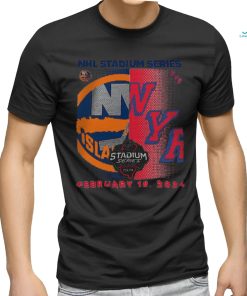 New York Islanders vs. New York Rangers Youth 2024 NHL Stadium Series Matchup T Shirt