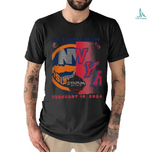 New York Islanders vs. New York Rangers Youth 2024 NHL Stadium Series Matchup T Shirt