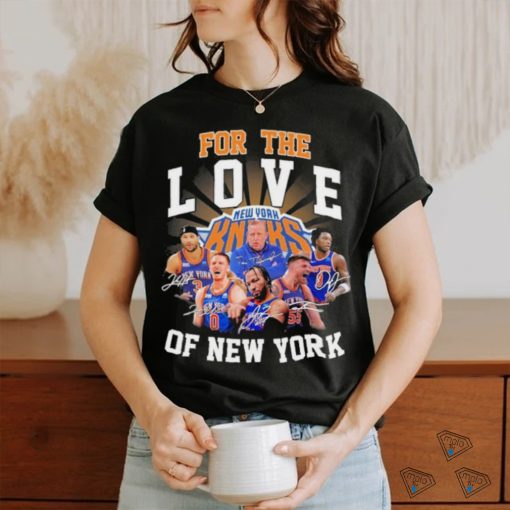 New York Knicks For The Love Of New York Signatures Shirt