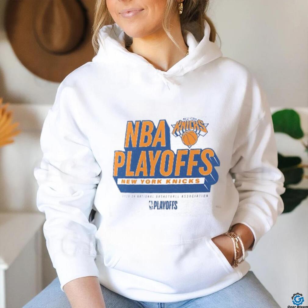 New York Knicks NBA Play Off Participant Defensive Stance T Shirt New York Knicks NBA Play Off Participant Defensive Stance T Shirt