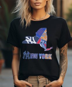 New York Map Sports Teams Logo Shirt