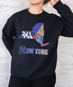 New York Map Sports Teams Logo Shirt