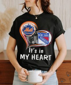 New York Mets And New York Rangers It’s In My Heart T shirt