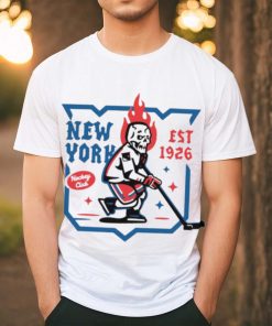 New York Rangers Hockey Club est 1926 skull shirt
