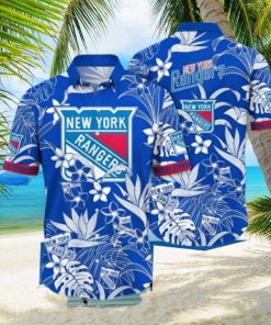 New York Rangers NHL Hawaiian Shirt Hiking Aloha Shirt