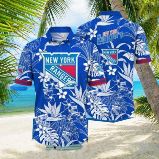 New York Rangers NHL Hawaiian Shirt Hiking Aloha Shirt