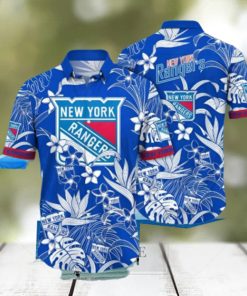 New York Rangers NHL Hawaiian Shirt Hiking Aloha Shirt