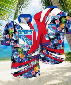 New York Rangers NHL Hawaiian Shirt Leisure Aloha Shirt