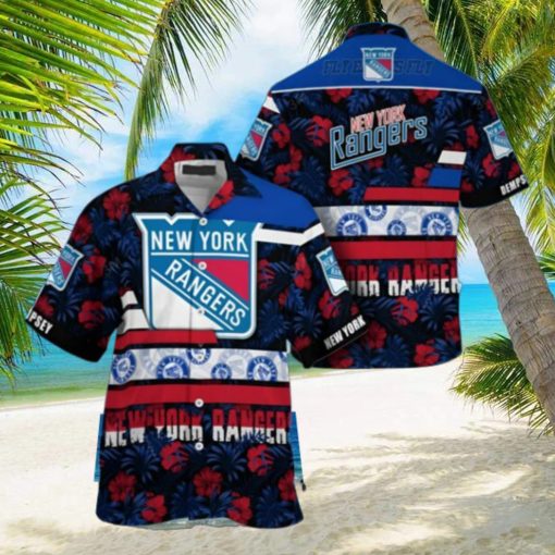 New York Rangers NHL Hawaiian Shirt Summer Beach