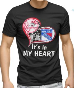 New York Rangers New York Yankees It’s In My Heart Forever T Shirt