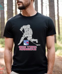 New York Rangers Team Hockey Player Name 2024 Panarin Trouba T Shirt