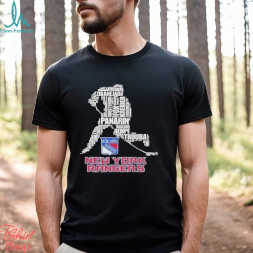 New York Rangers Team Hockey Player Name 2024 Panarin Trouba T Shirt