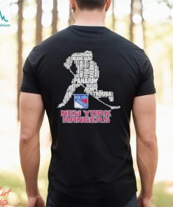 New York Rangers Team Hockey Player Name 2024 Panarin Trouba T Shirt