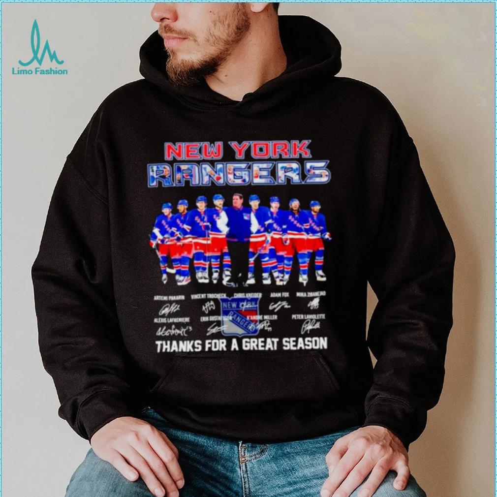 New York Rangers thank you for a greats season 2024 signatures shirt New York Rangers thank you for a greats season 2024 signatures shirt