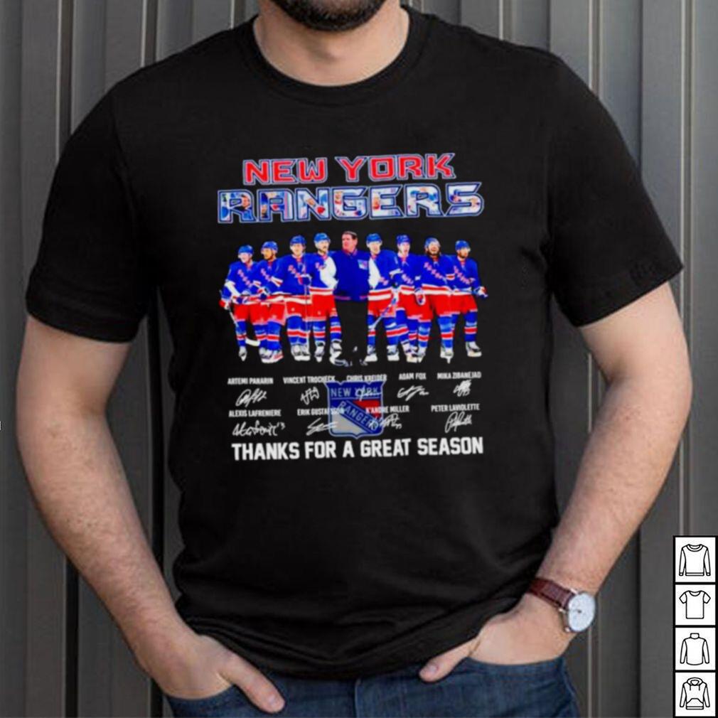 New York Rangers thank you for a greats season 2024 signatures shirt New York Rangers thank you for a greats season 2024 signatures shirt