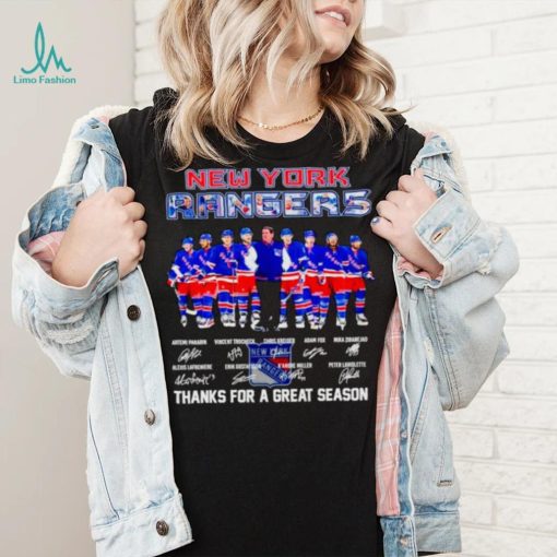 New York Rangers thank you for a greats season 2024 signatures shirt