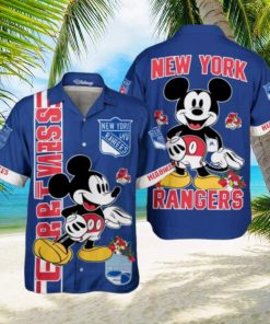 New York Rangers x Disney Mickey Hawaiian Shirt