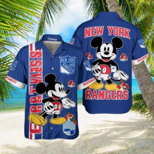 New York Rangers x Disney Mickey Hawaiian Shirt