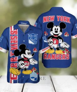 New York Rangers x Disney Mickey Hawaiian Shirt