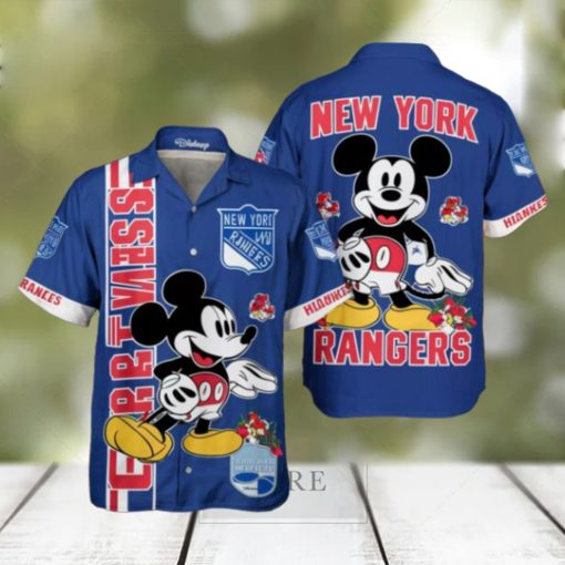 New York Rangers x Disney Mickey Hawaiian Shirt