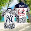 New York Yankees Tropical Leaf 3D Printed Hawaiian Shirt Beach Team Gift