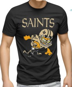 New orleans saints garfield cat grumpy football player shirt