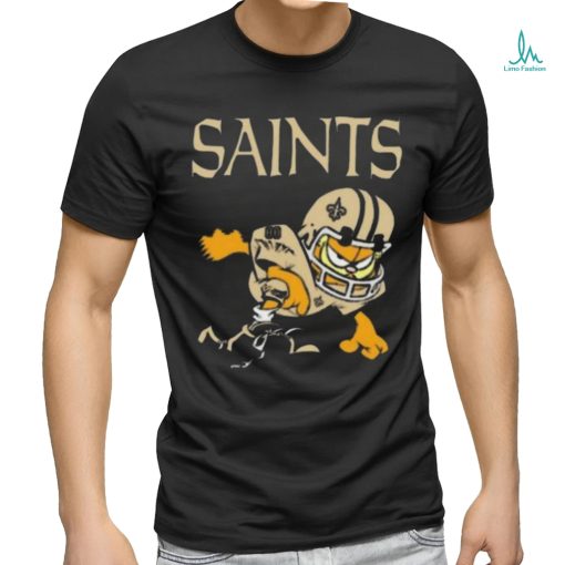 New orleans saints garfield cat grumpy football player shirt