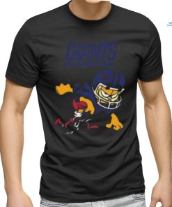 New york giants garfield cat grumpy football player shirt