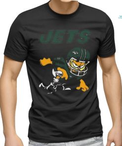 New york jets garfield cat grumpy football player shirt