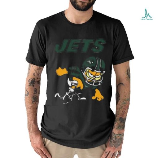 New york jets garfield cat grumpy football player shirt