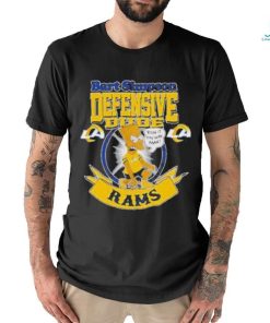 Nice NFL Los Angeles Rams Bart Simpson Defensive Dude Logo Shirt