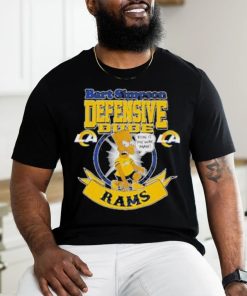 Nice NFL Los Angeles Rams Bart Simpson Defensive Dude Logo Shirt