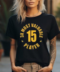 Nikola Jokic 3x Most Valuable Player Ladies Boyfriend Shirt