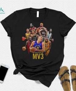 Nikola Jokic MV3 Join 3 Times MVP Iconic Players A Milestone Of His Career Unisex T Shirt