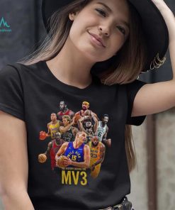 Nikola Jokic MV3 Join 3 Times MVP Iconic Players A Milestone Of His Career Unisex T Shirt