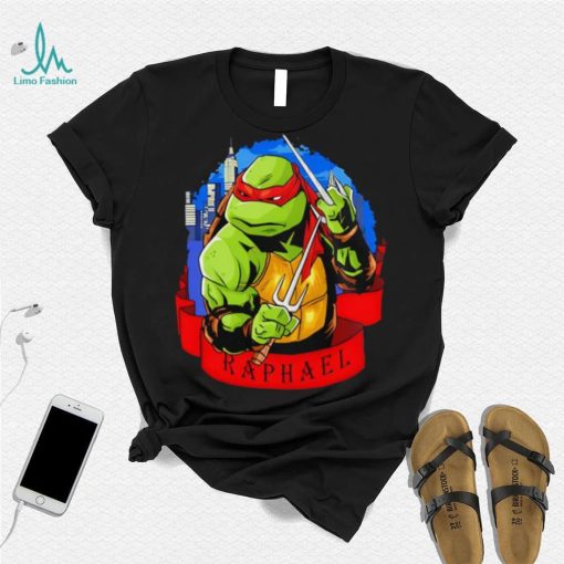 Ninja Turtle Raph Raphael skyline shirt