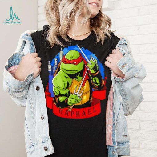 Ninja Turtle Raph Raphael skyline shirt