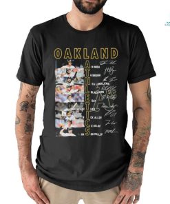 Oakland Athletics Team Players 2024 Signatures Shirt