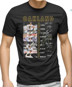 Oakland Athletics Team Players 2024 Signatures Shirt