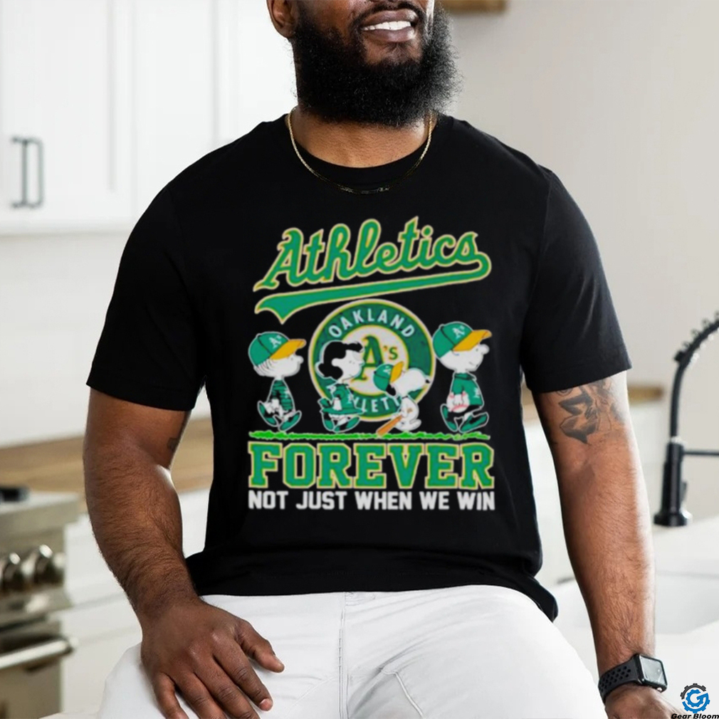 Oakland Athletics The peanuts abbey road forever not just when we win shirt Oakland Athletics The peanuts abbey road forever not just when we win shirt