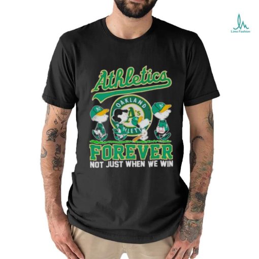 Oakland Athletics The peanuts abbey road forever not just when we win shirt