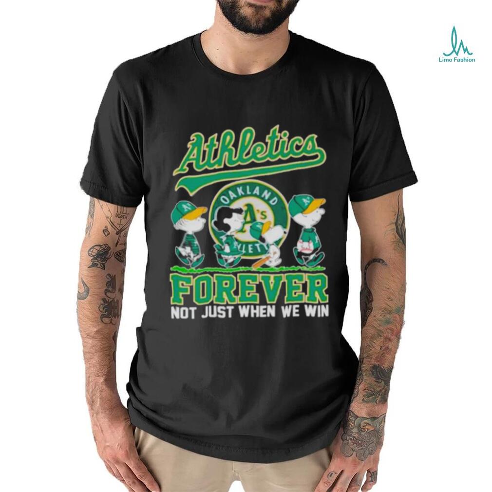 Oakland Athletics The peanuts abbey road forever not just when we win shirt Oakland Athletics The peanuts abbey road forever not just when we win shirt