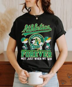 Oakland Athletics The peanuts abbey road forever not just when we win shirt